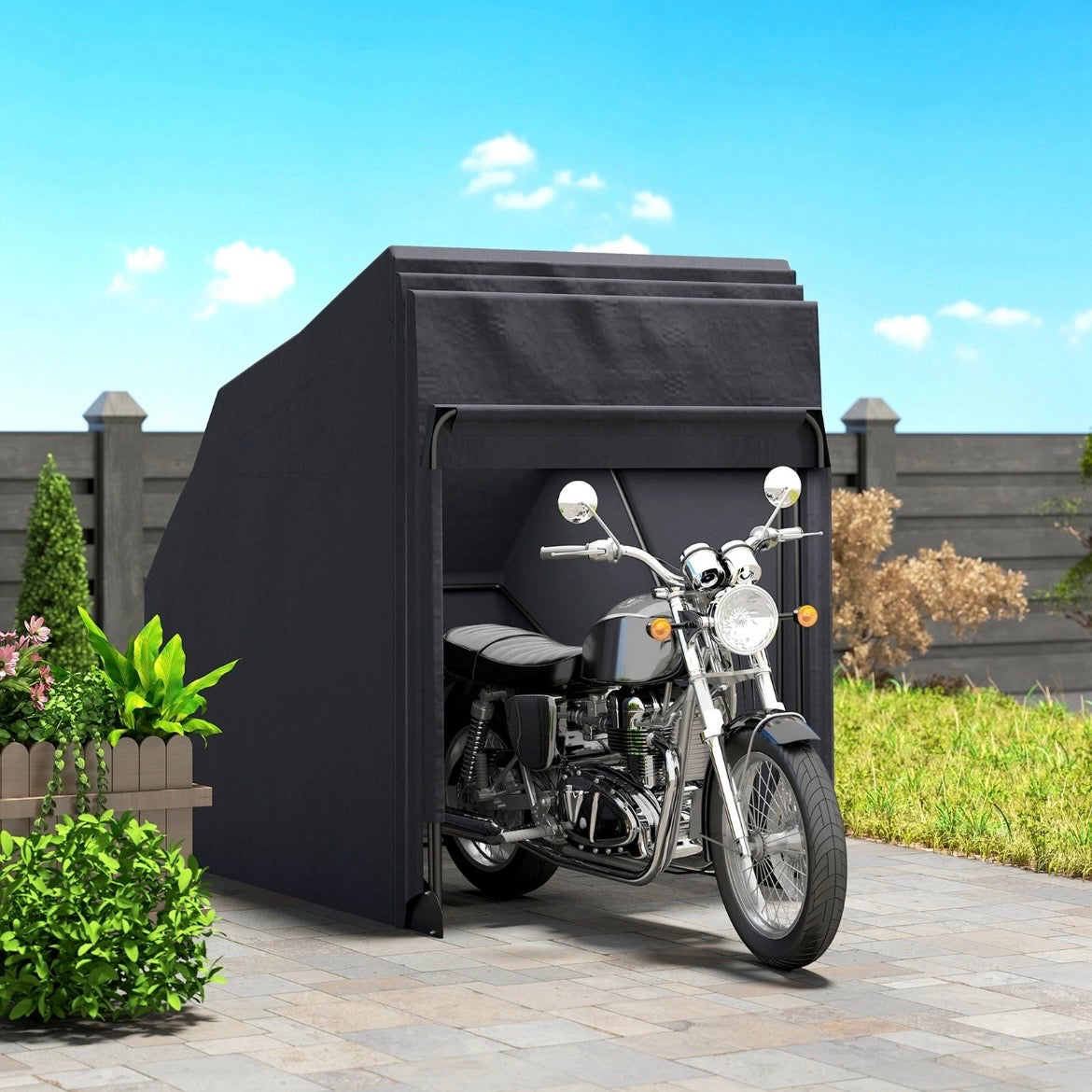 Abdeckplane Faltbar Outdoor Motorradabdeckung Wasserdicht
