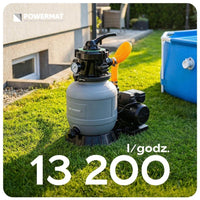Sandfilterpumpe Pool 550W Sandfilteranlage Filteranlage