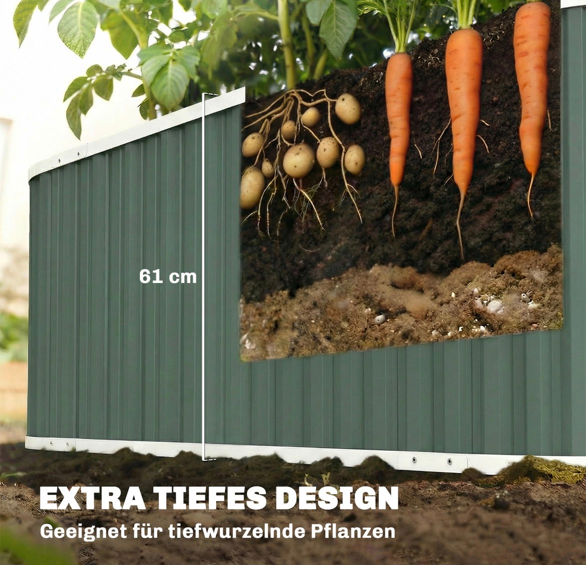 Hochbeet Gartenbeet Pflanzenetiketten Frühbeet