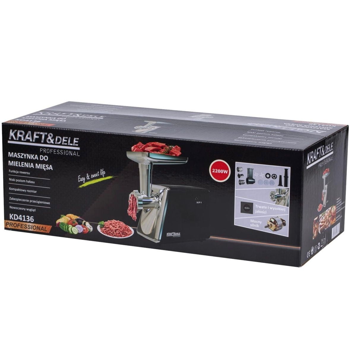 Fleischwolf 2200W Wolf Fleisch Fleischmaschine Wurstmaschine