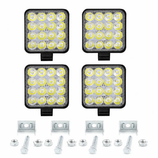 4x LED Arbeitsscheinwerfer KFZ Scheinwerfer Beleuchtung LED