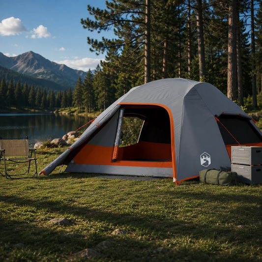 Campingzelt Kuppelzelt Outdoor Zelt Wasserdicht Trekkingzelt 4 Personen