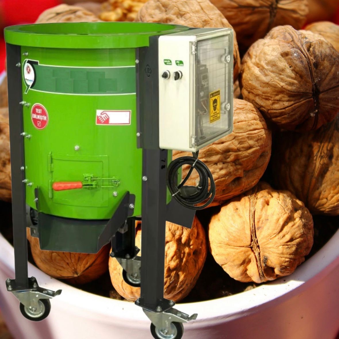 Schälgerät Walnussschälgerät Walnuss Walnusschäler Schälmaschine