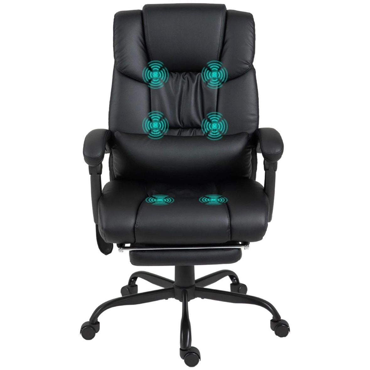 Vinsetto Bürostuhl Ergonomisch Massagefunktion Fußstütze Sessel
