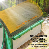 Gewächshaus 3x2x2m Foliengewächshaus Gartenhaus Garten Frühbeet