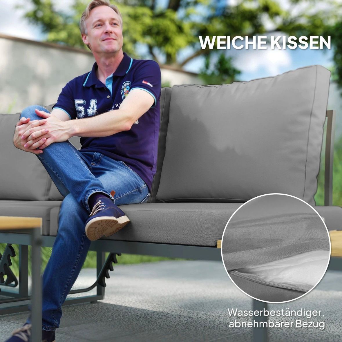 Gartenmöbel Set 6 Personen Gartenlounge Eckbank Möbel