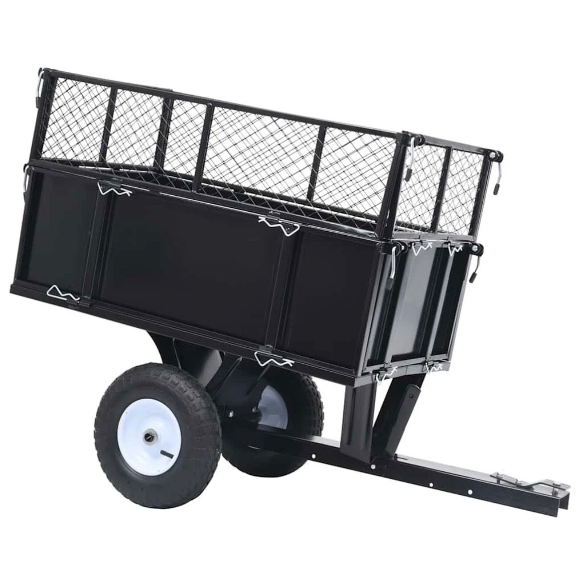 Kippanhänger Gartenwagen Rasenmäher Anhänger 150kg