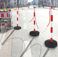 4x Absperrpfosten Kettenpfosten Parkplatz Absperrkette
