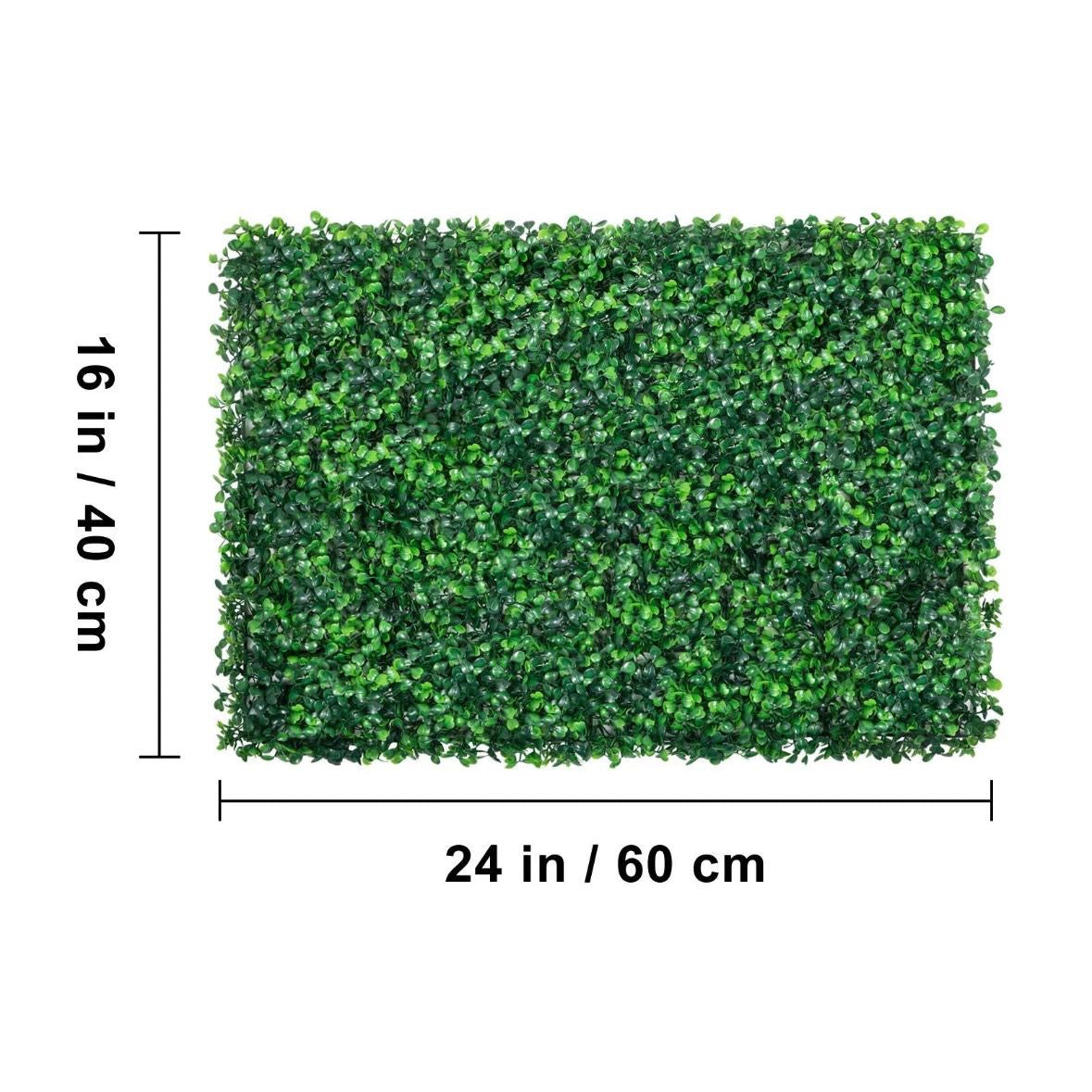 24x Künstliche Pflanzenwand Sichtschutz Hecke