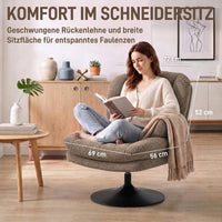 Loungesessel Hocker 360° Höhenverstellbar Sessel Möbel