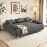 Schlafsofa Verstellbare Rückenlehne Bettfunktion Stauraum Cordbezug