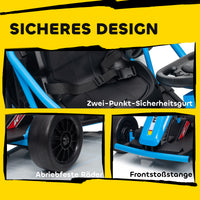Kinder Elektrokart Gokart 24V Drift Kart Sanftanlauf Musik Hupe
