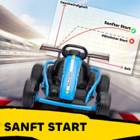 Kinder Elektrokart Gokart 24V Drift Kart Sanftanlauf Musik Hupe