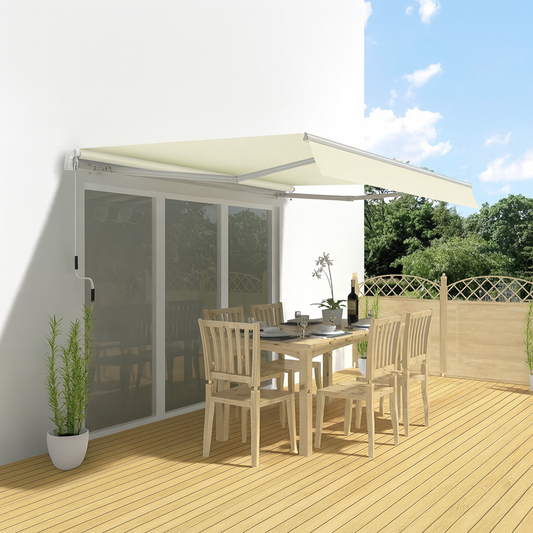 Gelenkmarkise 2,95×2,0m mit Handkurbel & UV-Schutz