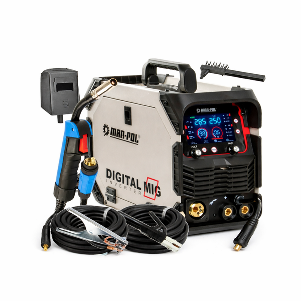 Inverter-Schweißgerät 5in1 MIG/MAG/MMA/TIG mit Synergie-Funktion 250 A