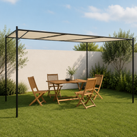 Pavillon Gartenpavillon 4x4m Partyzelt Gartenzelt Gartendeko