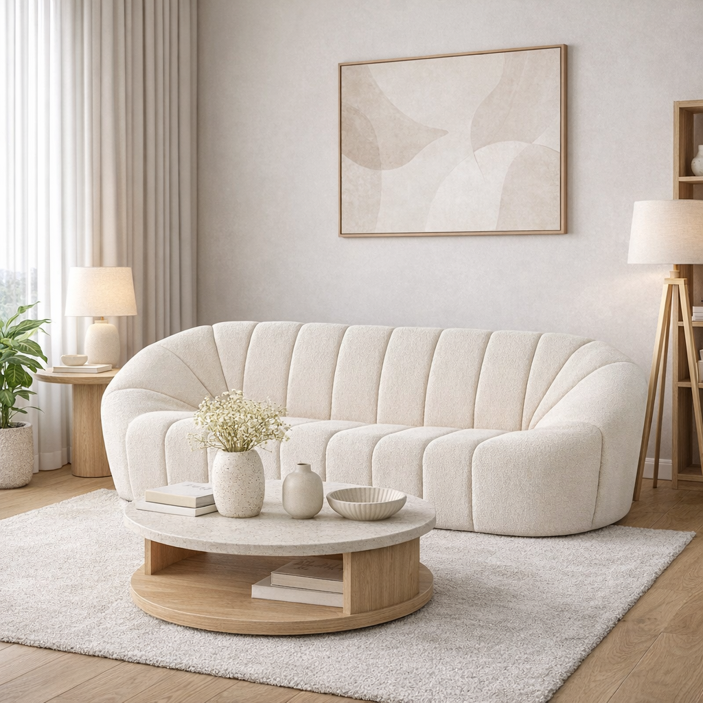 3 Sitzer Sofa Bouclé 206cm