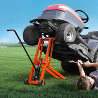 Rasenmäherlift Hydraulisch 225kg Tragkraft Wagenheber Aufsitzmäher Heber Kfz