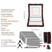 Rebounder Trainingsnetz verstellbar für Fußball & Baseball