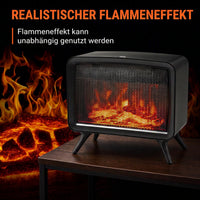 Elektrokamin 1600W Heizung Thermostat 3D-Flammeneffekt Standkamin