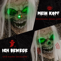 Halloween Animatronic Skelettgespenst 160cm Deko Skelett Geist