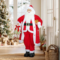Weihnachtsmann 115cm Stehend Geschenk Weihnachtsglocke Indoor Dekofigur