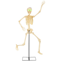 Halloween Skelett-Figur Dekoration Beweglich Leuchtende Augen Sound