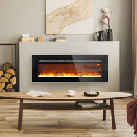 Elektrokamin LED Flammeneffekt 1800W Wandkamin Fernbedienung 127cm