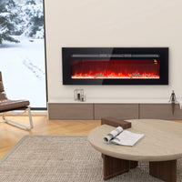 Elektrokamin LED Flammeneffekt 1800W Wandkamin Fernbedienung 127cm
