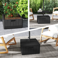 Terrassenschirmstaender Gartenschirmstaender Tischplatte Schirmbasis Kunststoff