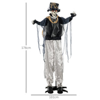 Halloween Geist 178cm Bewegungssensor LED-Lichter Soundfunktion Dekoration