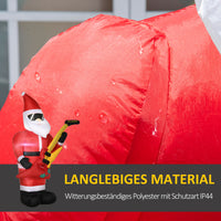 Aufblasbarer Weihnachtsmann 140cm Outdoor Weihnachtsdekoration Gebläse