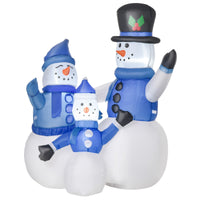 Schneemann Weihnachtsdekoration LED Selbstaufblasend 180cm Gebläse