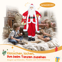 Weihnachtsmann 115cm Stehend Geschenk Weihnachtsglocke Indoor Dekofigur