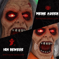 Halloween Gefangener Geist Deko Animatronik Beweglich Soundeffekte