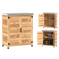 Gartenschrank Gartenmöbel Arbeitstisch Gartenregal Arbeitsbank Arbeitsplatte