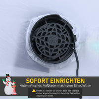 Aufblasbarer Schneemann 240cm LED Beleuchtung Gebläse Weihnachtsdeko