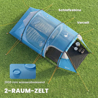 Tunnelzelt 2-3 Personen Campingzelt 426x206x154cm Wasserdicht