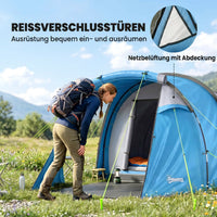 Tunnelzelt 2-3 Personen Campingzelt 426x206x154cm Wasserdicht