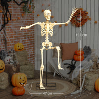 Halloween Skelett-Figur Dekoration Beweglich Leuchtende Augen Sound