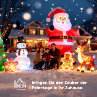 3er-Set Aufblasbare Weihnachtsbäume Gebläse Indoor Outdoor