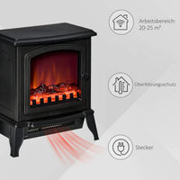 Elektrokamin Flammeneffekt 1000W-2000W 36x24x45cm Heizen