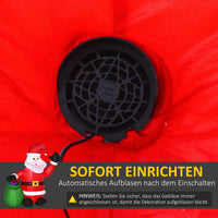 Aufblasbarer Weihnachtsmann 120cm Outdoor Weihnachtsdekoration Gebläse