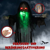 Halloween Monster Dekoration 183cm Soundeffekte Leuchtaugen Animiert