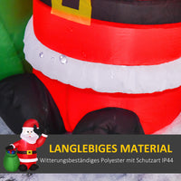 Aufblasbarer Weihnachtsmann 120cm Outdoor Weihnachtsdekoration Gebläse