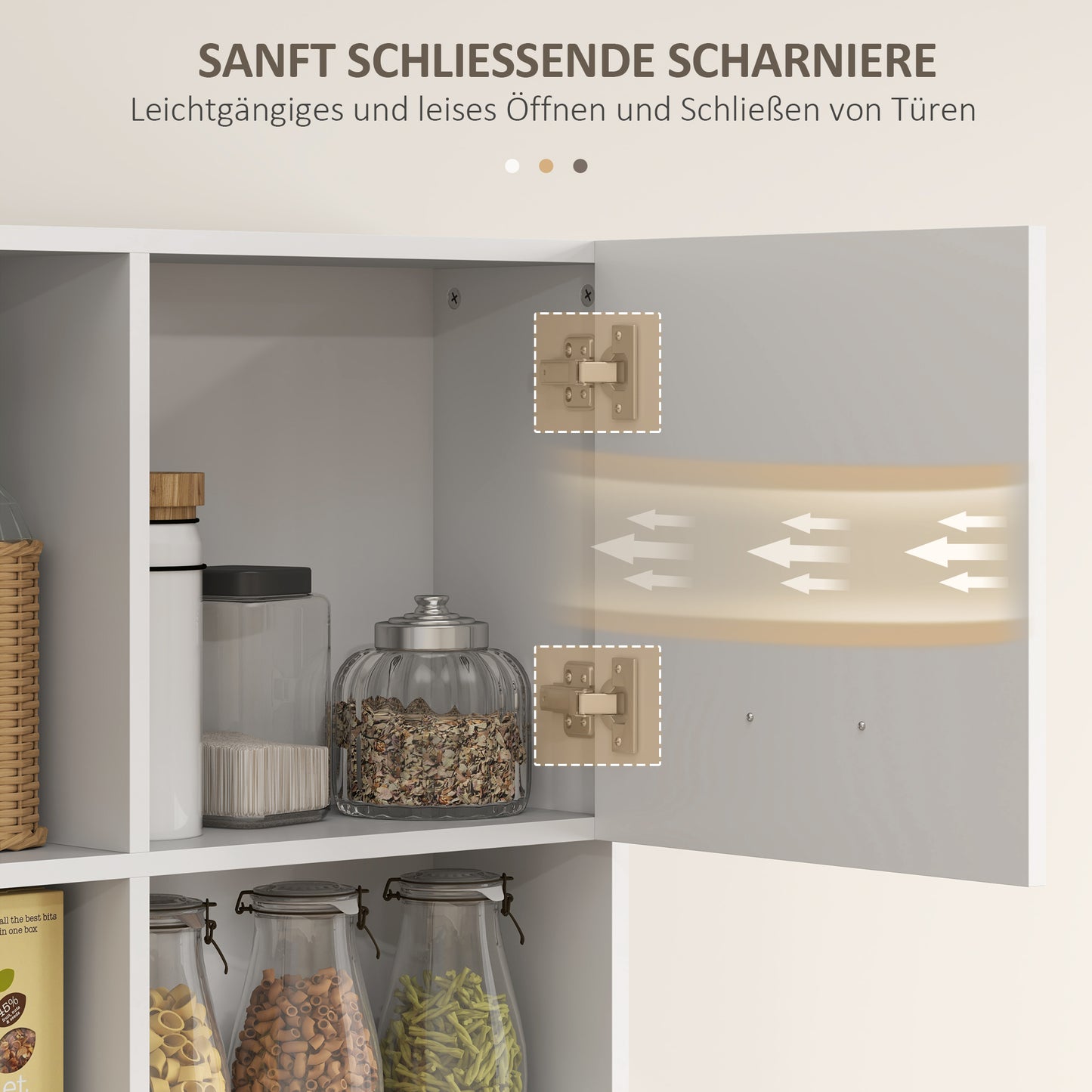 Küchenschrank Hochschrank 180x80x35cm Regal Schrank Küche