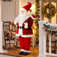 Singender Weihnachtsmann 120cm Animiert Drehbarer Kopf Weihnachtsdekoration