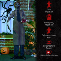 Hallowee Animatronic Kettensägenmörder Motorsägensound Schaltautomatik Deko