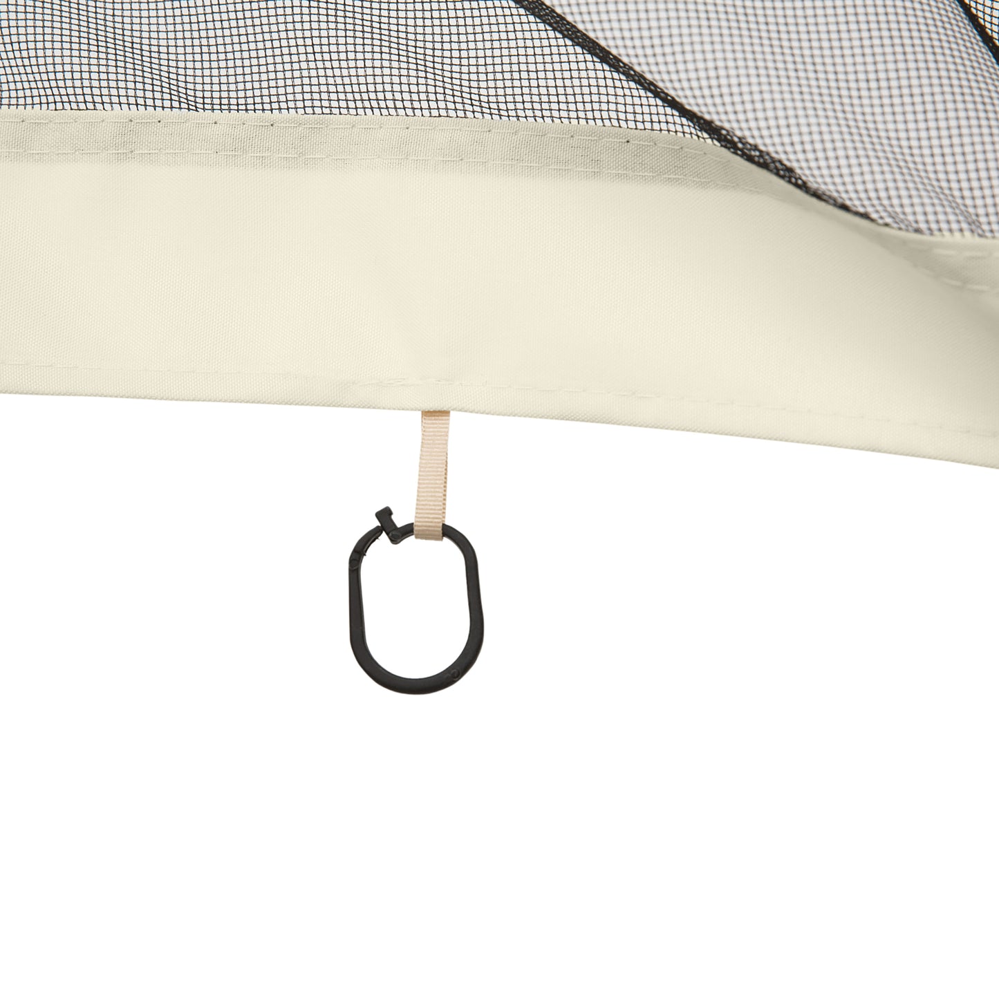 Ersatz-Netzvorhang 3x4m Gartenpavillons Fliegennetz Moskitonetz Polyester