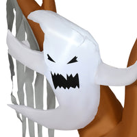 Halloween Deko Geisterbaum 240cm Selbstaufblasend LED Beleuchtung